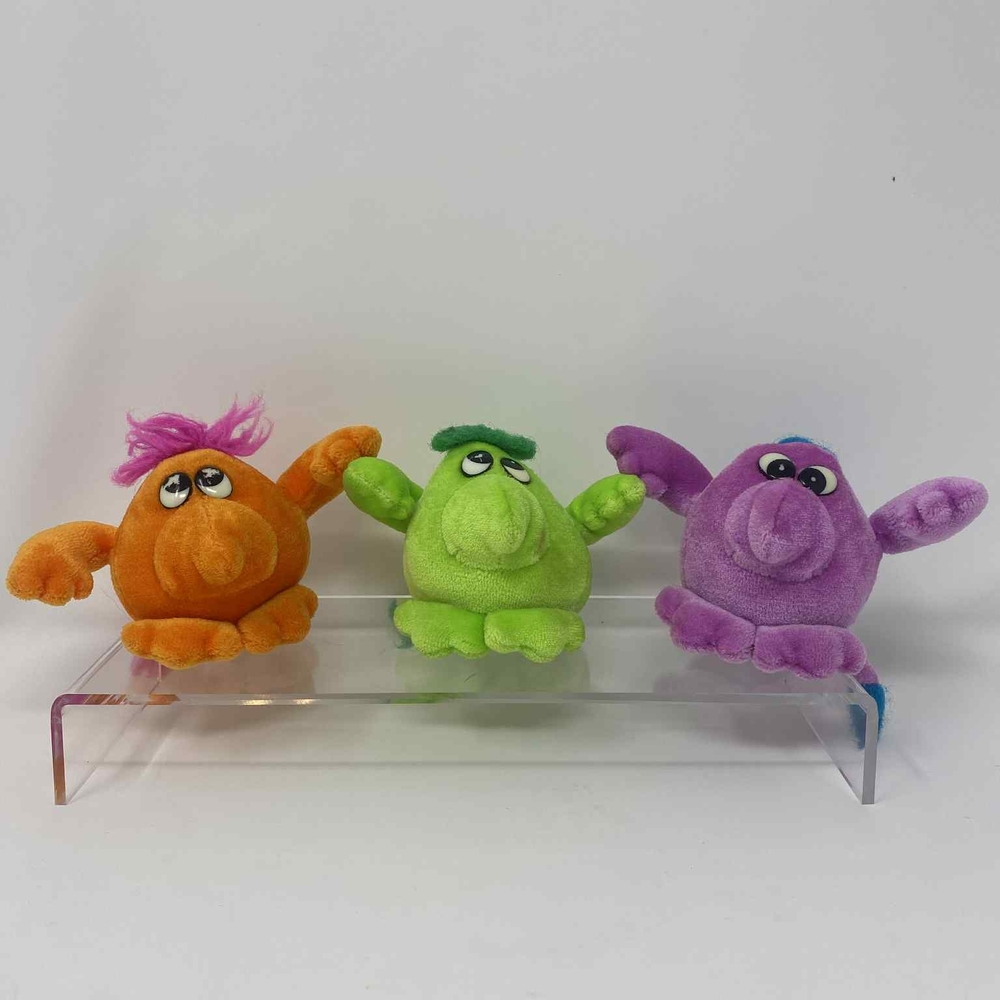 Vintage Kodak Kolorskin Plush Trio - Orange, Green, and Purple